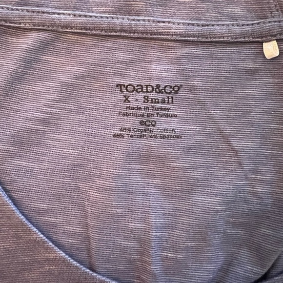 Toad&Co Organic Cotton Blend Blue Dress Size XS - Picture 4 of 11